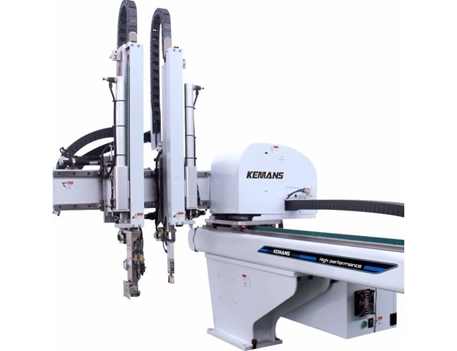 Double-arm single-axis servo robot