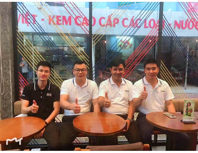 Sales Team Visit Vietnam Customer